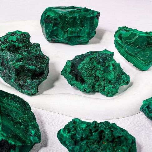 Apengshi Natural Plastal Crystal Stone 0.11-0.22lb Raw chate الملاوي الملاوي غير منتظم عينة من الملازم المعدني الخشن عينة من الشكل الأصلي شفاء الكريستال Gem الإجهاد مع مربع الهدايا in Kuwait