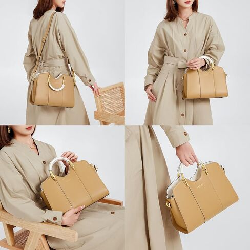 Satchel Bag for Women Fanshion Leather Ladies Top Handle Tote Shoulder Bag Purses and Handbags in Kuwait