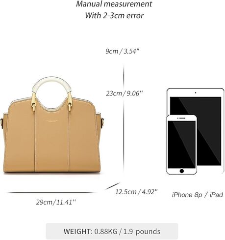 Satchel Bag for Women Fanshion Leather Ladies Top Handle Tote Shoulder Bag Purses and Handbags in Kuwait