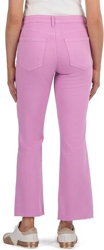 KUT from the Kloth Kelsey High-Rise Fab AB Ankle Flare with Raw Hem in Saudi Arabia