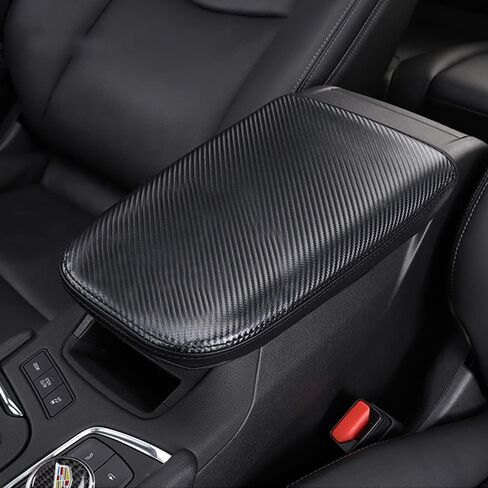 BOYOUS Car Armrest Cover Waterproof Center Console Pad Covers Scratch Resistance Leather Protector Interior Decoration Accessories Fit for Cadillac XT5 2016-2025 XT6 2020-2025（Beige Stitches） in Saudi Arabia