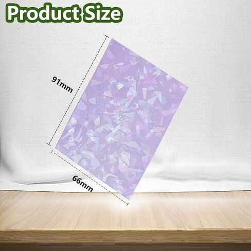 100 Count Pink Card Sleeves for Trading Cards, Perfect Fit Shiny MTG Card Sleeves, Holographic Card Sleeves Fit for Magic, Photocard, TCG, Baseball/Sports Cards, Yugioh Card, Game Card 66 * 91 mm in Saudi Arabia