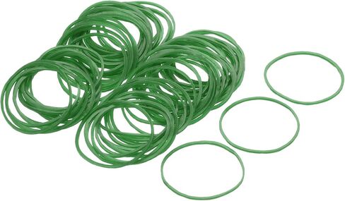 MECCANIXITY 100 Pack Rubber Band Stretchable Rubber Elastic Band White 15mm x 1.4mm Hair Rubber Bands for Home Office in Saudi Arabia