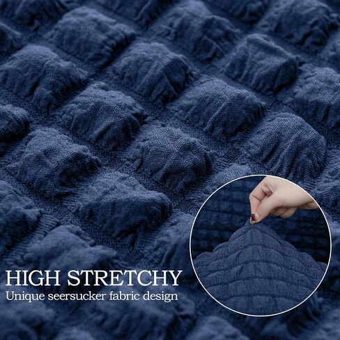 HDCAXKJ Sectional Couch Cover L Shape Sofa Covers Washable Stretch Couch Covers for Sectional Sofa Seersucker U Shaped Couch Slipcover Furniture Protector for Pets Dogs (Charcoal Grey, X-Large) in Saudi Arabia
