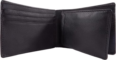 Genuine Crocodile Alligator Tail Skin Leather Slim Bifold Men's Wallet ([A8] - 7 Card Slots + 1 ID Window + 2 Compartments for Bills, Black) in Kuwait