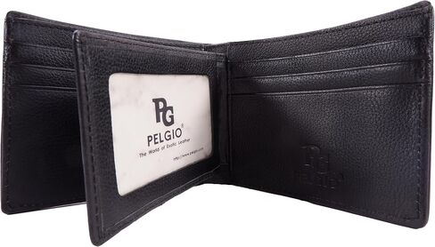 Genuine Crocodile Alligator Tail Skin Leather Slim Bifold Men's Wallet ([A8] - 7 Card Slots + 1 ID Window + 2 Compartments for Bills, Black) in Kuwait