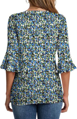 نساء 3/4 قمصان قمصان للنساء ربيع أزياء الملابس العصرية بلوزات الصيف S-XXL in Kuwait