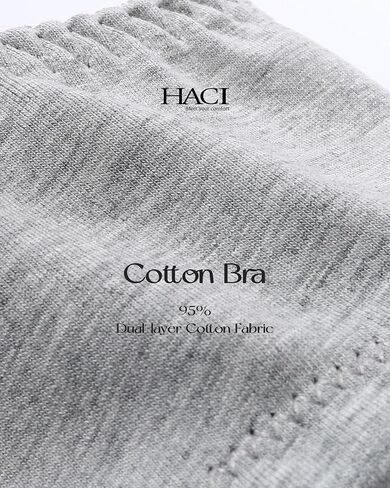 HACI Women's Front Closure Cotton Bra Wirefree Unpadded Full Coverage Everyday Bralette in Kuwait