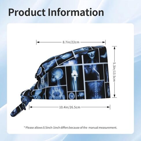 WILL BUDXEG Working Cap with Sweatband for Women Men, Adjustable Cleaning Working Hats, Nurse Surgical Caps(Tie Back) in Kuwait