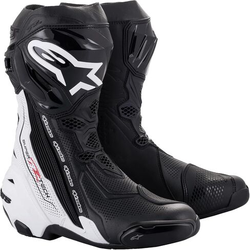 Alpinestars Supertech R v2 Vented Boots (47) (Black/Red/Fluorescent Yellow/White/Grey) in Saudi Arabia