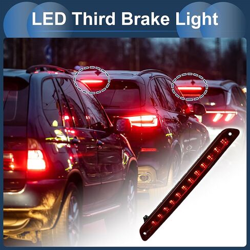 LED Third Brake Light Compatible for MercedesBenz Sprinter 2500 3500 2014-2023, Waterproof Plastic Red Housing 3rd High Mounted Stop Lamp Rear Center High Level Brake Light in Kuwait