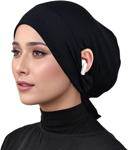 الحجاب Undercaps Slouchy Beanies Cap Caps Soft Hijab تحت وشاح للنساء القميصات الداخلية Beain-Cap in Kuwait