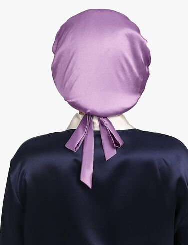 LilySilk 100% Mulberry Silk Bonnet Flat Front Silk Night Sleep Cap Adjustable Hair Wrap for Sleeping, Avocado Green in Kuwait
