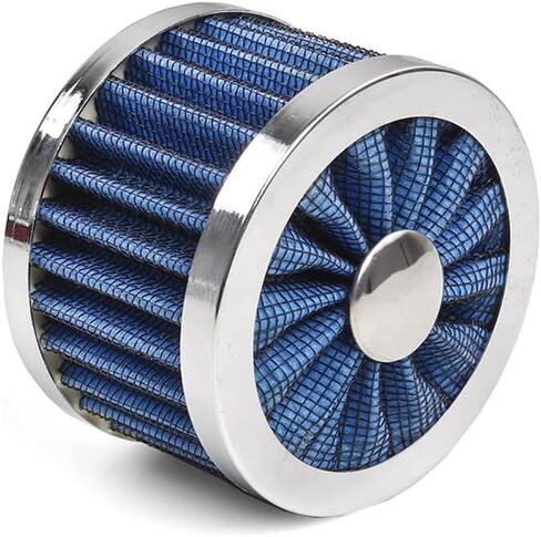 23mm Valve Cover Breather Filter Car Air Filter Universal Cold Air Intake Filter High Flow Vent Blue in Kuwait