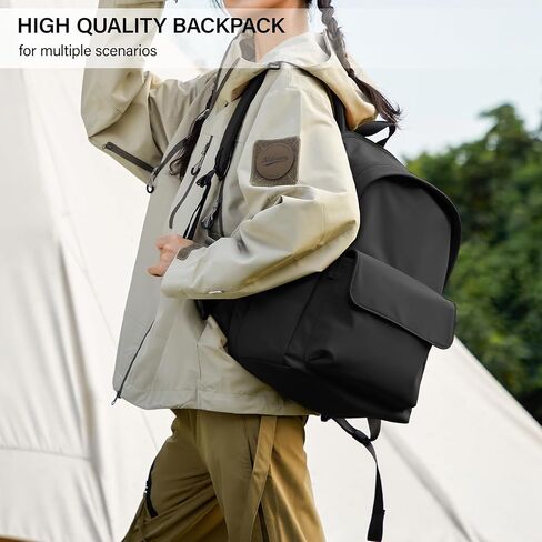Hanke Casual Backpacks Travel Backpack for Women & Men, Lightweight Carry On Backpack for Work, Hiking wiht Unique Comfort Design (Iris Black) in Saudi Arabia