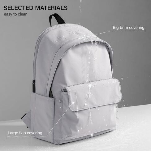 حقائب الظهر غير الرسمية Hanke على ظهرها للنساء والرجال ، والوزن الخفيف على ظهر حقيبة ظهر للعمل ، ومشي لمسافات طويلة مع تصميم الراحة الفريدة (Iris Black) in Kuwait