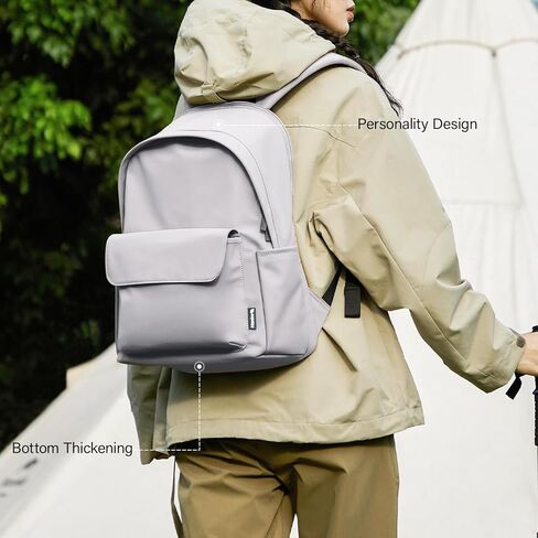 حقائب الظهر غير الرسمية Hanke على ظهرها للنساء والرجال ، والوزن الخفيف على ظهر حقيبة ظهر للعمل ، ومشي لمسافات طويلة مع تصميم الراحة الفريدة (Iris Black) in Kuwait