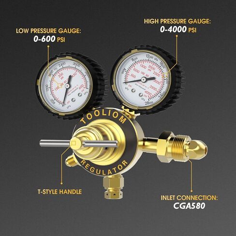TOOLIOM CO2 Argon Flow Meter Gas Regulator Gauge Mig Tig Welding in Saudi Arabia