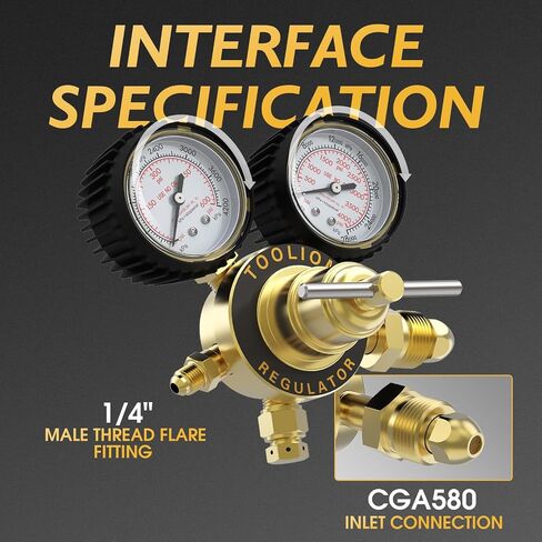 TOOLIOM CO2 Argon Flow Meter Gas Regulator Gauge Mig Tig Welding in Saudi Arabia