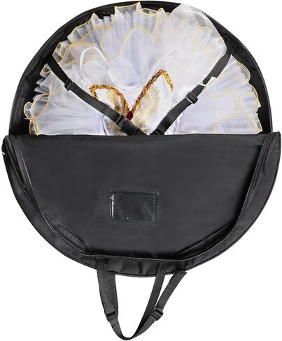 Univivi Tutu Dance Costume Garment Bag, 40 Inch Foldable Garment Bags for Hanging Clothes, Dress Up Storage Bag with Full Zipper for Children Girls in Kuwait