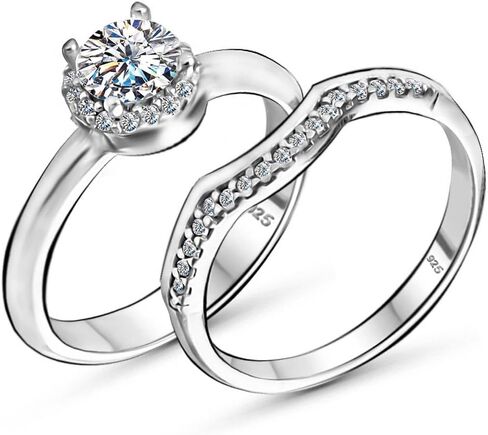 Solid Genuine 925 Sterling Silver Blue Turquoise Eternity Stacking Ring for Women in Saudi Arabia