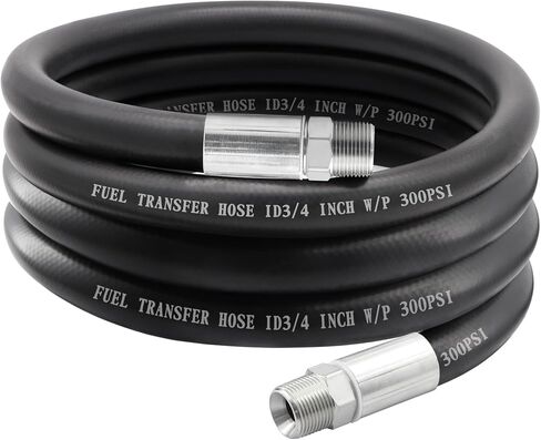 3/4 "10 أقدام نقل الوقود خرطوم مضخة مزرعة مع 3/4" NPT طلاء نهاية من الذكور للديزل وقود الديزل البنزين in Kuwait