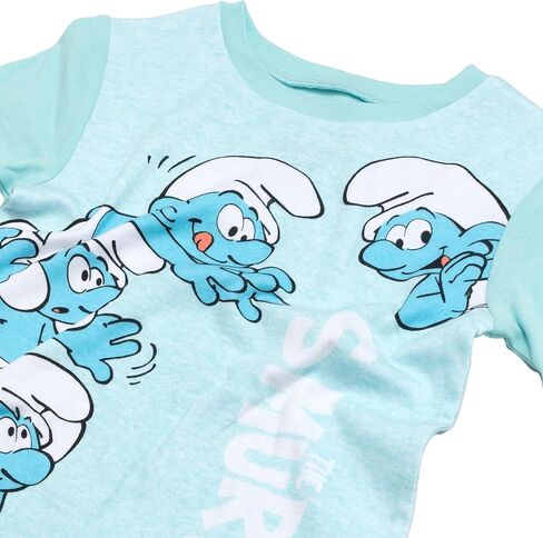 The Smurfs Boys' 4-Piece Snug-fit Cotton Pajama Set, Soft & Cute for Kids in Kuwait