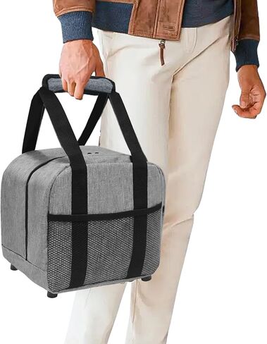 حقيبة كبيرة لكرة البولينج، 2 كيس كرات بولينج، حقائب بولينج مزدوجة الطبقات مع حامل كرة بولينج مبطن، حقيبة كرة بولينج تناسب أحذية البولينج حتى مقاس الرجال 16 منظم معدات البولينج (أسود) in Kuwait