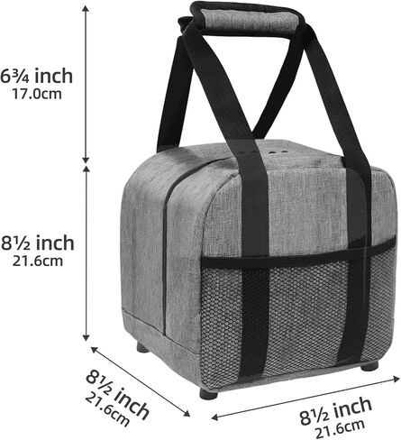 حقيبة كبيرة لكرة البولينج، 2 كيس كرات بولينج، حقائب بولينج مزدوجة الطبقات مع حامل كرة بولينج مبطن، حقيبة كرة بولينج تناسب أحذية البولينج حتى مقاس الرجال 16 منظم معدات البولينج (أسود) in Kuwait
