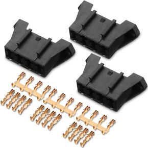3 مجموعة 4 Way Fuse Block Panel حامل مع محطات Universal Fit Fute Fuse Clock للسيارات
