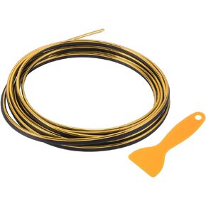 Air Vent Decoration Strip/for All Straight Air Vent Outlet for Car Interior Air Vent Decoration Strip/Durable PVC, Plating / 1 Set Gold Tone