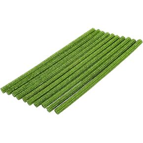 Air Vent Decoration Strip/for All Straight Air Vent Outlet for Car Interior Air Vent Decoration Strip/Durable PVC, Rhinestones / 10 Pcs Green