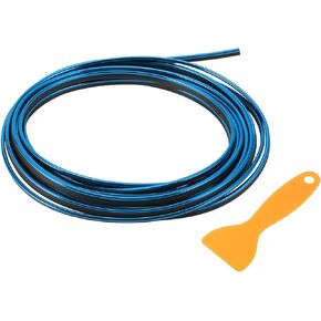 Air Vent Decoration Strip/for All Straight Air Vent Outlet for Car Interior Air Vent Decoration Strip/Durable PVC, Plating / 1Set Blue