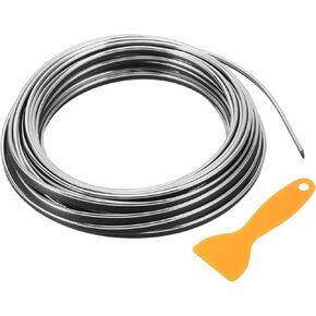Air Vent Decoration Strip/for All Straight Air Vent Outlet for Car Interior Air Vent Decoration Strip/Durable PVC,Plating / 1 Set Silver Tone