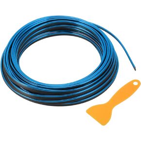 Air Vent Decoration Strip/for All Straight Air Vent Outlet for Car Interior Air Vent Decoration Strip/Durable PVC,Plating / 1 Set Blue