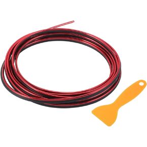 Air Vent Decoration Strip/for All Straight Air Vent Outlet for Car Interior Air Vent Decoration Strip/Durable PVC, Plating / 1 Set Red