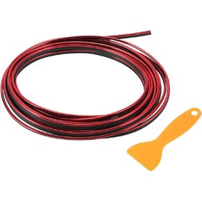 Air Vent Decoration Strip/for All Straight Air Vent Outlet for Car Interior Air Vent Decoration Strip/Durable PVC, Plating / 1Set Red