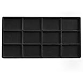 Regal Jewelry Displays 5 Pack Black 12 Slot Jewelry Tray Inserts
