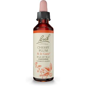 Bach Original Flower Remedies, Cherry Plum - Be in Control - Natural Homeopathic Flower Essence for Emotional Balance - Vegan, Gluten Free, Sugar Free - 20mL Dropper