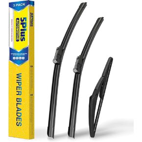 5 PLUS Windshield Wipers Replacement For 2015-2023 Jeep Renegade Windshield Wipers, Original Equipment Automotive Replacement Windshield Wiper Blades 22"+20"+10"(3 Wipers)