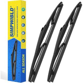 14 بوصة شفرة الممسحة الخلفية لعام 2007-2012 Hyundai Santa Fe/2006-2011 Kia Rio Wiper Wiper Blade (مجموعة من 2)