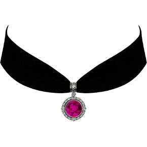 Victorian Vault Gothic Steampunk Victorian Historical Pendant on Black Velvet Choker