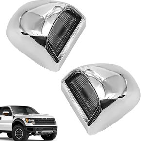 2 Pcs License Plate Lights Lamp Lens Housing, Lamp Housing Assembly, Compatible with Avalanche Suburban Escalade Silverado Sierra 1500 2500HD 3500HD Yukon Escalade ESV (Black)