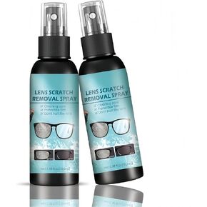 2pcs نظارات الخدش مزيل الخدش ، مزيل الخدش للنظارات ، النظارات الشمسية ، العدسات ، رذاذ تنظيف خدش الشاشة