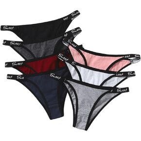 Wdirara Women's 7 Pack Panty Poundy Tape Banties Banties