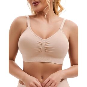 WOWENY Wireless Seamless Bras Bralettes for Women Comfortable Soft No Underwire Everyday Bras