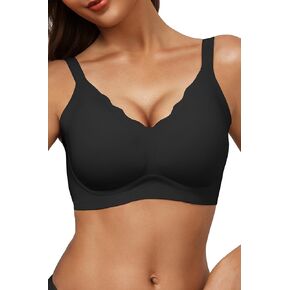 حمالات لاسلكية للنساء لا underwire سلس للدفع تغطية كاملة كل يوم حمالة صدرية مريحة tshirt bralette