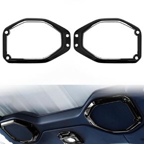 Barong for Jeep Wrangler JL Jlu Unlimited Sport Sahara Freedom Rubicon 2018-2025 لـ Gladiator JT 2-Door و 4-Door 2020-2025 Cover Hood Latch Lock Brackets Cover （Black）