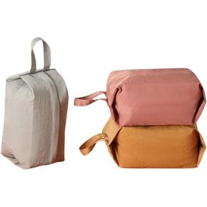 3Pcs Socks and Underwear Storage Bag Capacity Portable Travel Sorting Small Bag Folding Hand Wash Cloth Makeup Bag.