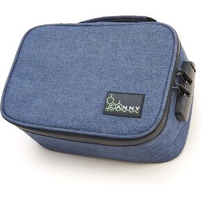 CANNY Smell Proof Case – Large Odor Eliminating Travel Pouch. Locking Stash Bag – Odorless Container with Bamboo Charcoal and Activated Carbon - Storage Medicine Lock Box - Stashbox